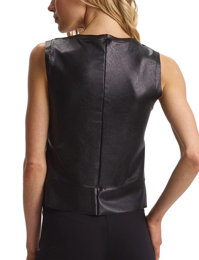 Commando Faux Leather Crop Muscle - FLT103