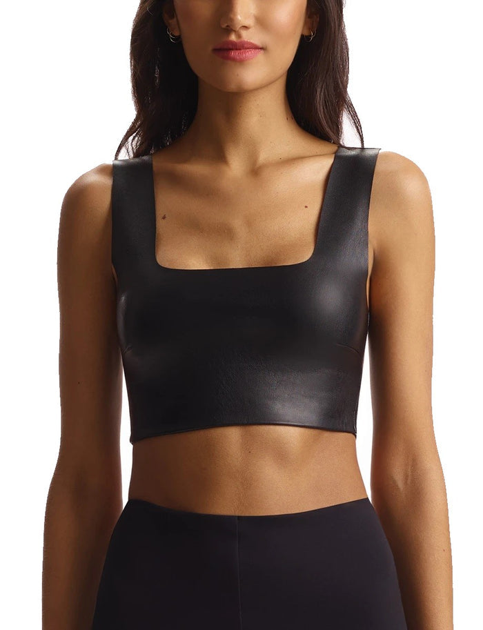 Commando Faux Leather Crop Top - FLT100