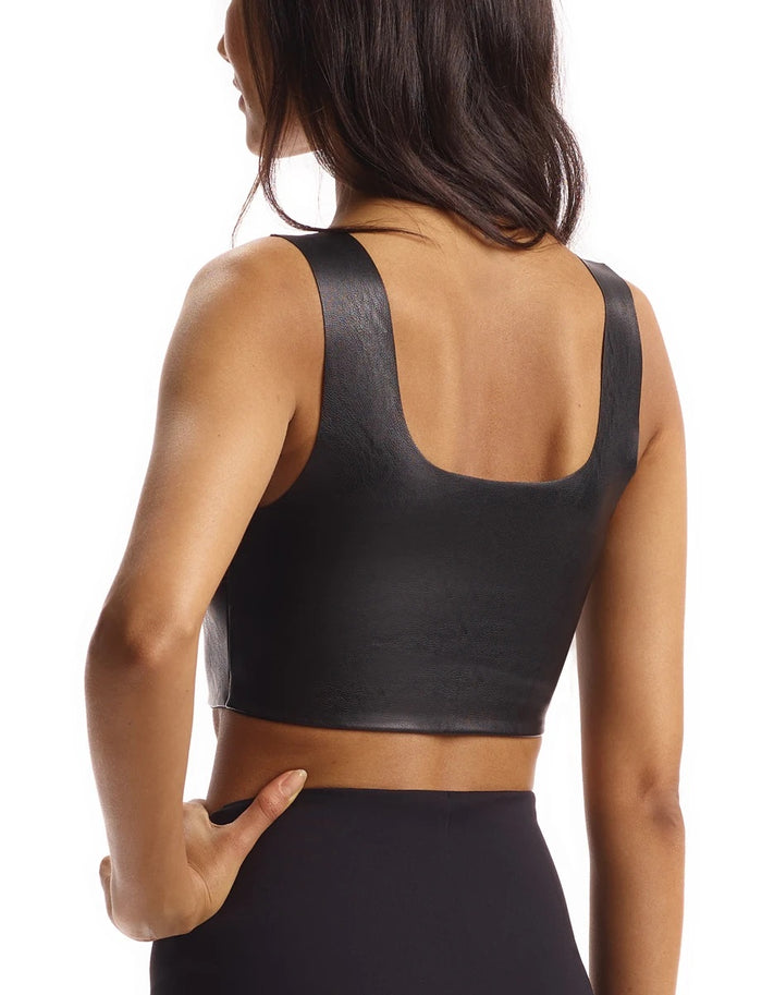 Commando Faux Leather Crop Top - FLT100