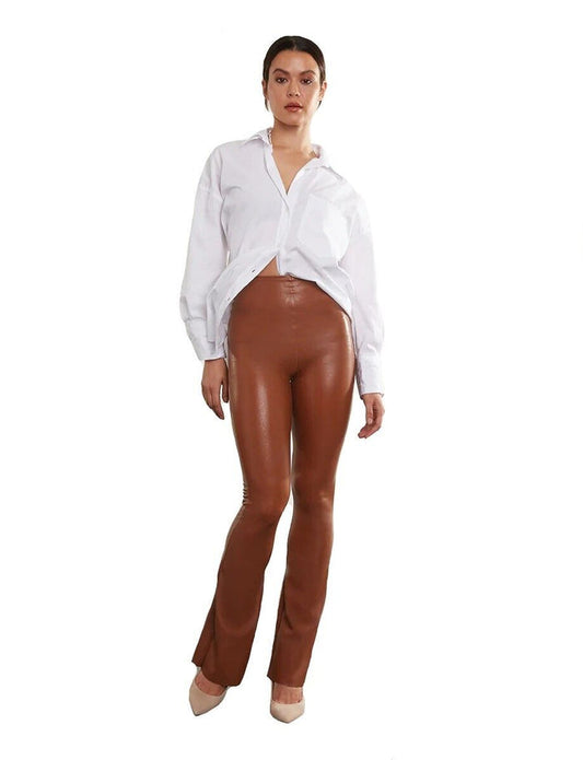 Commando Faux Leather Flared Legging - SLG20