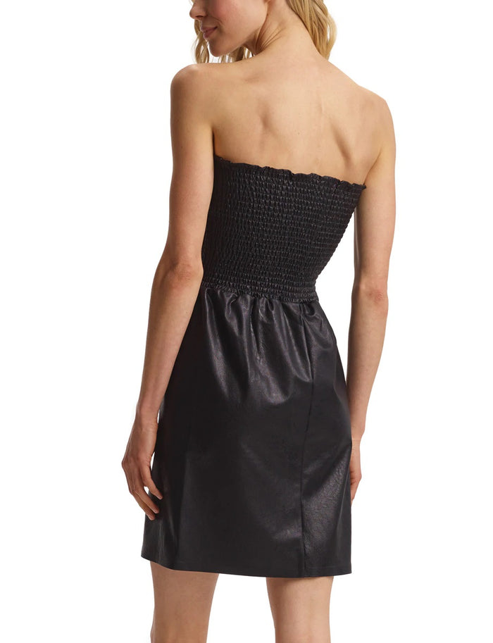 Commando Faux Leather Smocked Dress - FLT301