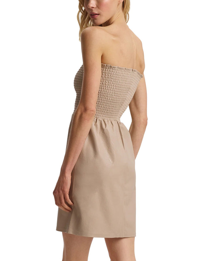 Commando Faux Leather Smocked Dress - FLT301