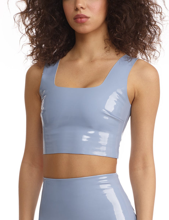 Commando Faux Patent Leather Crop Top - FLT110