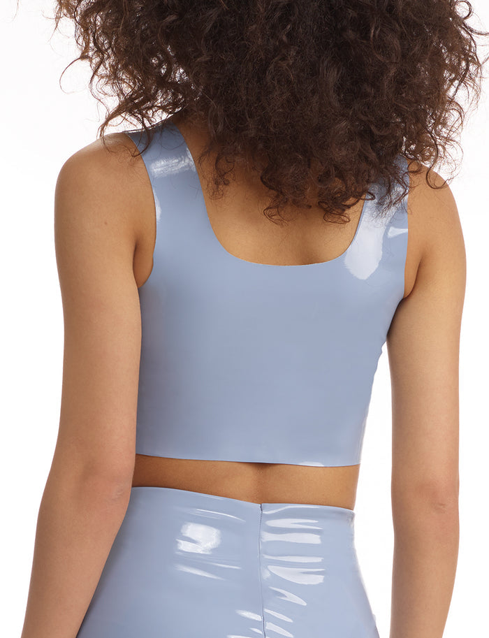 Commando Faux Patent Leather Crop Top - FLT110
