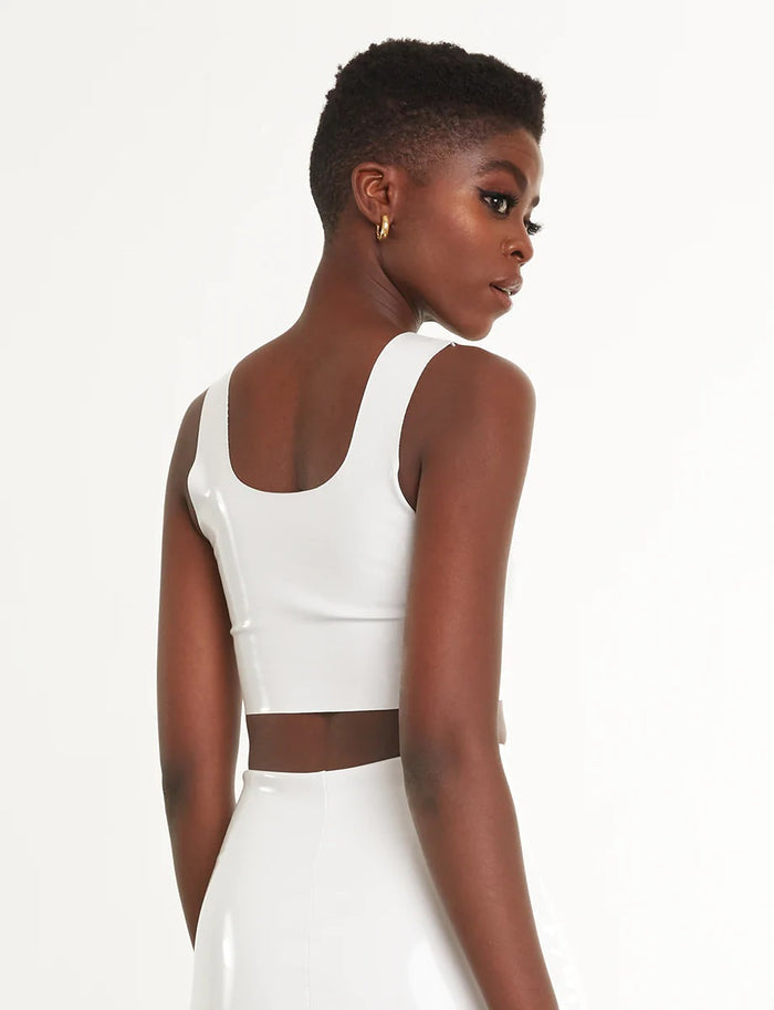 Commando Faux Patent Leather Crop Top - FLT110