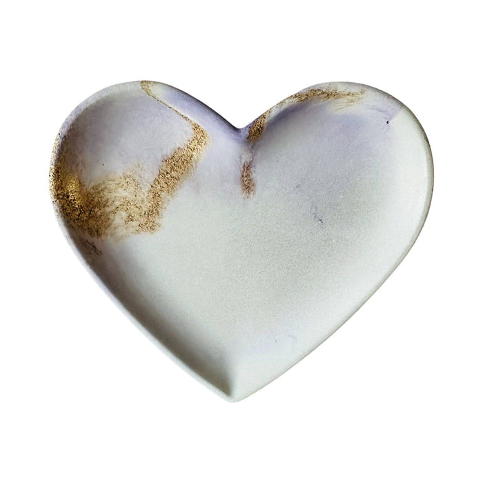 Concrete Heart Tray in Lavender Gold | ws