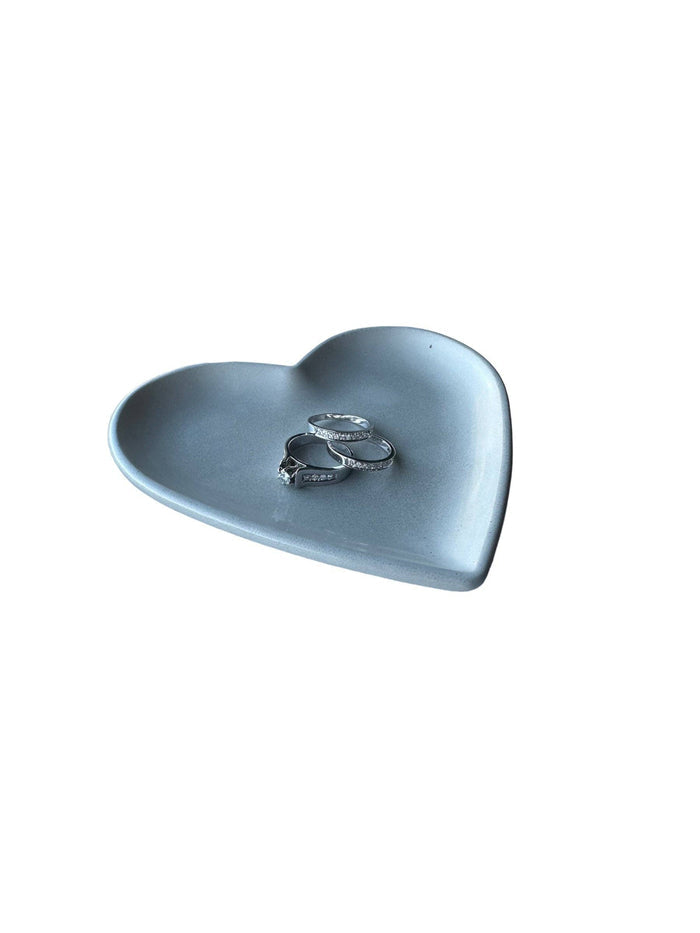 Concrete Heart Tray in Lavender Gold | ws