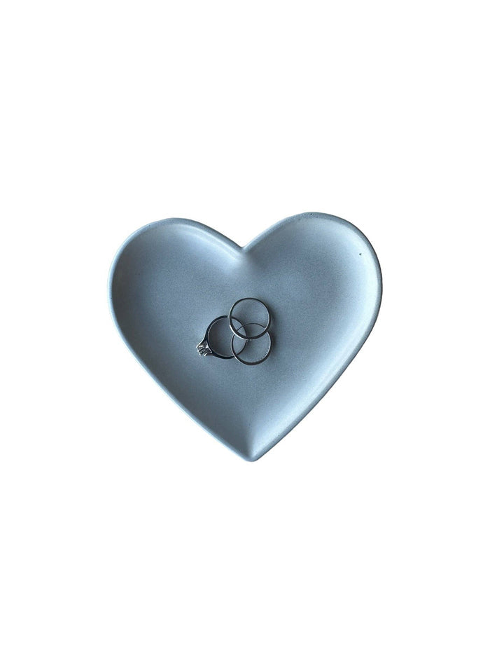 Concrete Heart Tray in Lavender Gold | ws