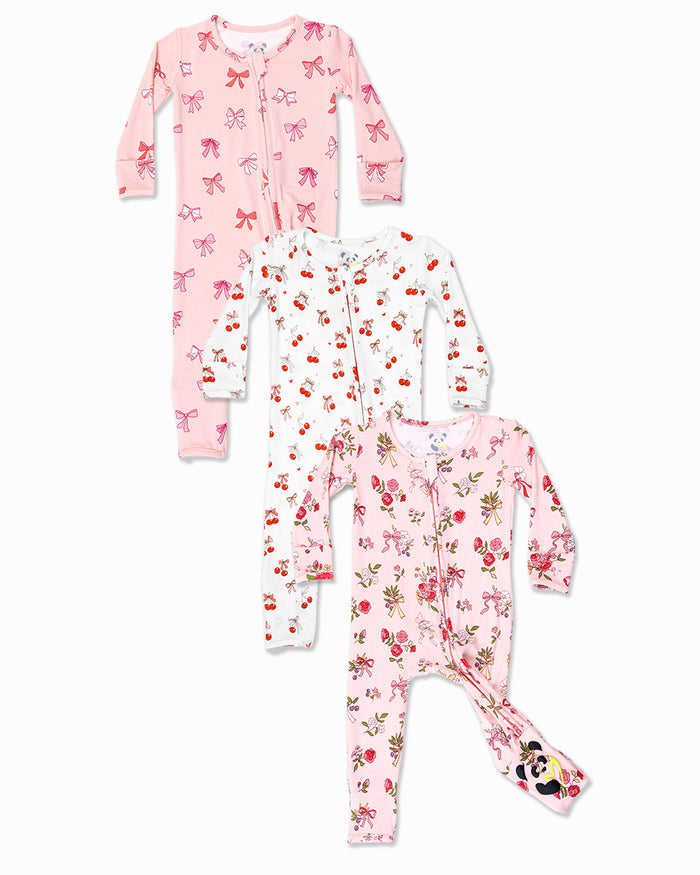 Coquette Cutie Bundle -  Bamboo Convertible Footie