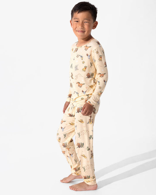 Cowboy Bamboo Kids Pajamas