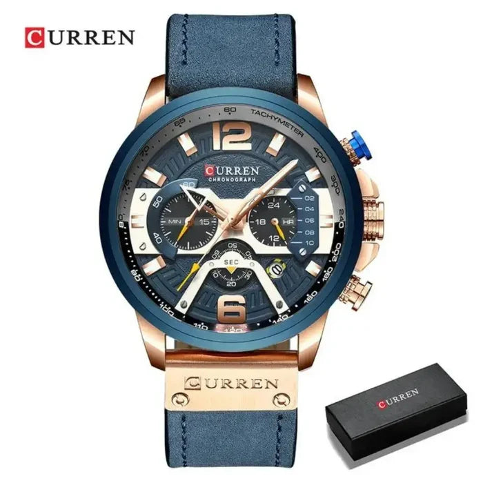 Relógio-Masculino-Curren-Esportivo-rose-gold-blue-facilite-seu-dia