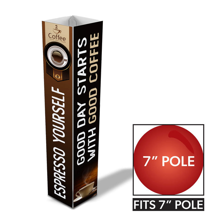 48" Tall / 4 Panel (Fits 7" Pole) / 1