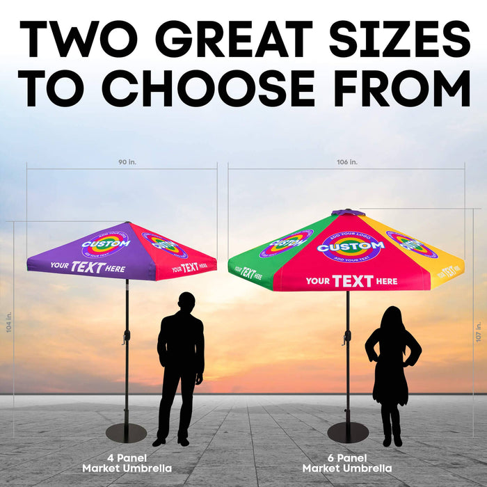 Custom Market Umbrella Small (4-Panel)