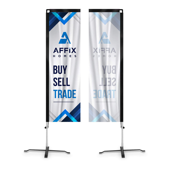 8ft / Single-Sided / X-Stand Pole Set