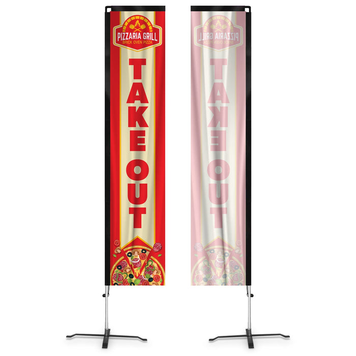 11ft / Single-Sided / X-Stand Pole Set
