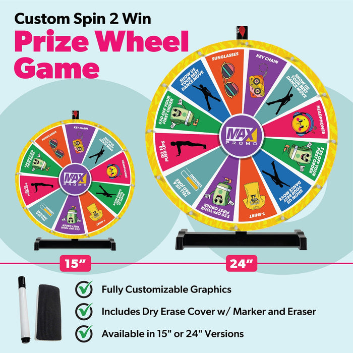 Custom Spin 2 Win Prize Wheel Game