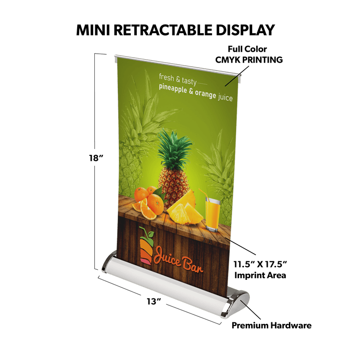 Custom Tabletop Retractable Banner