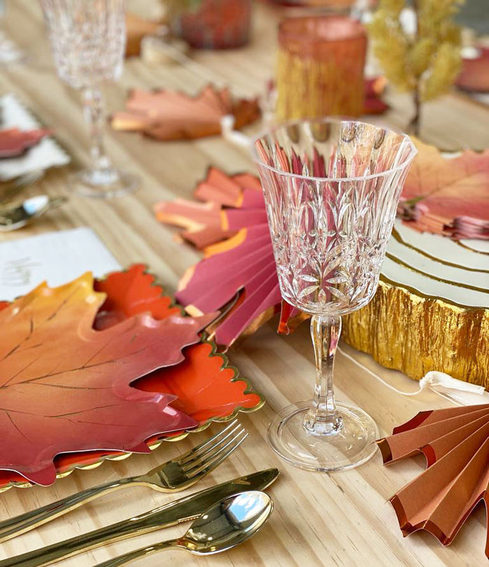 Cut Crystal Acrylic Wine Glass