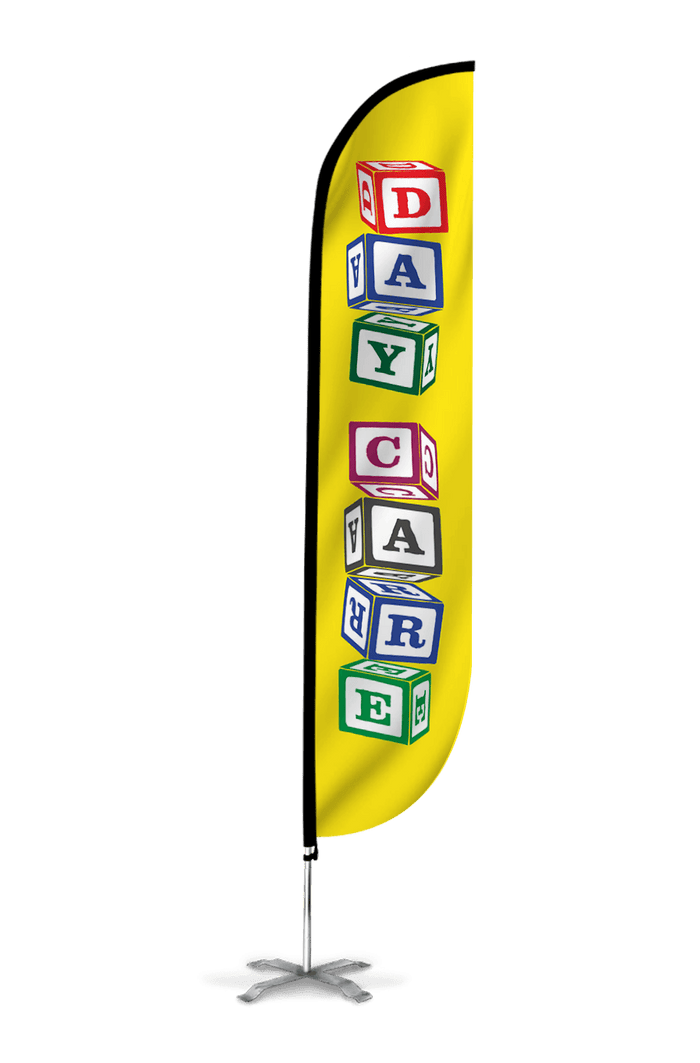 Day Care Feather Flag Blocks