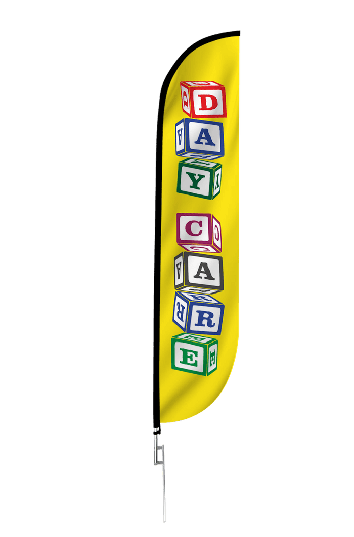Day Care Feather Flag Blocks