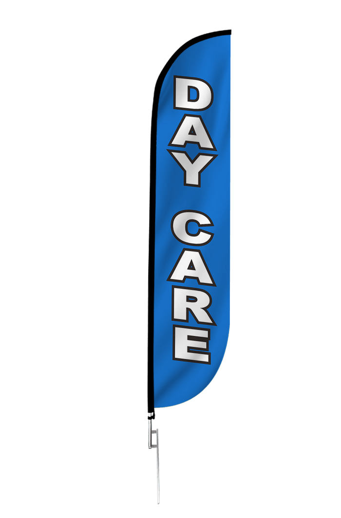 Day Care Feather Flag Blue