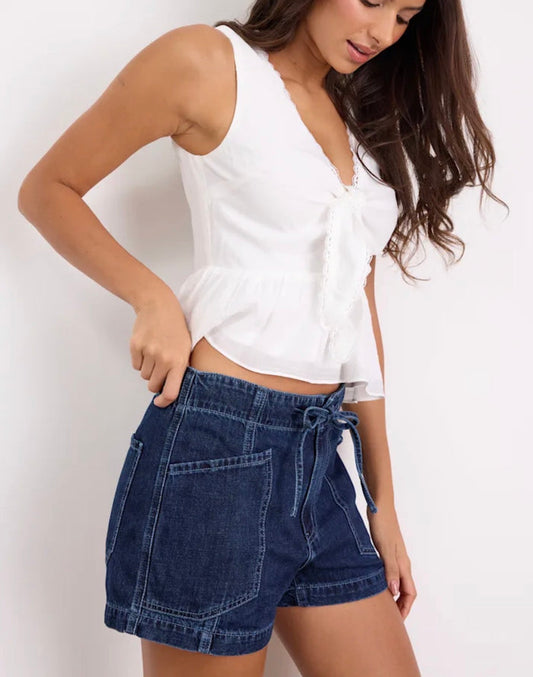 DAZE CATALINA DRAWSTRING SHORT-BLUE MOOD