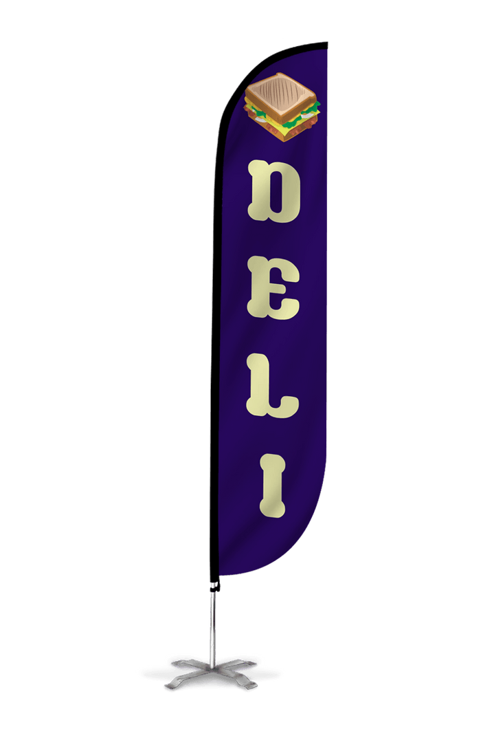 Deli Feather Flag Blue
