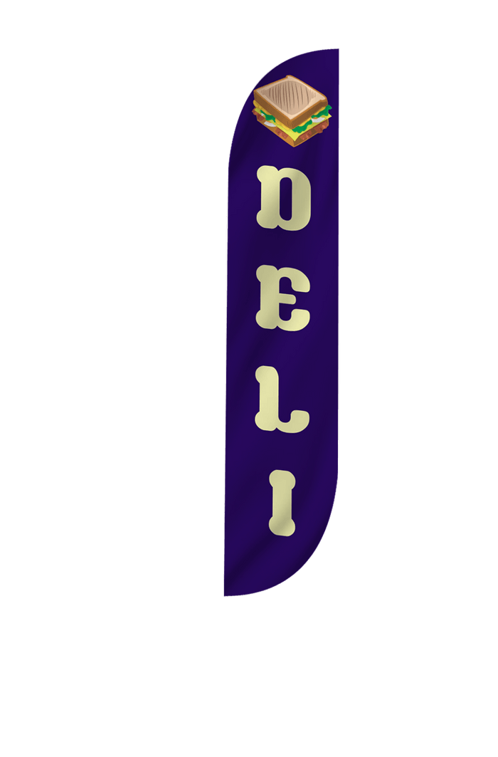 Deli Feather Flag Blue