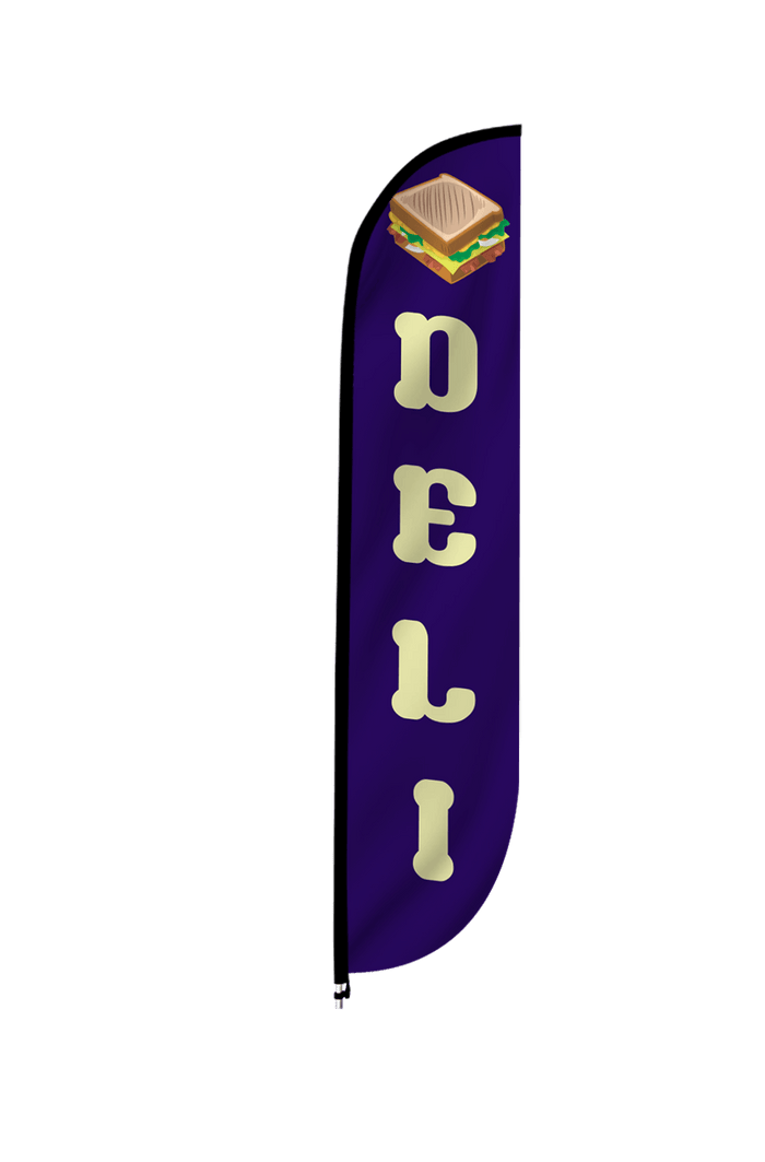 Deli Feather Flag Blue