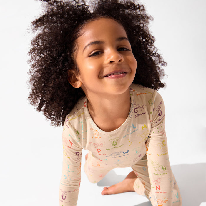 Dino ABC Bamboo Kids Pajamas