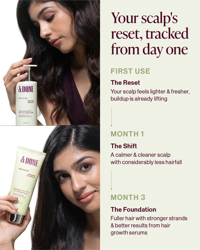 &Done Begin Again Balancing shampoo & conditioner Combo