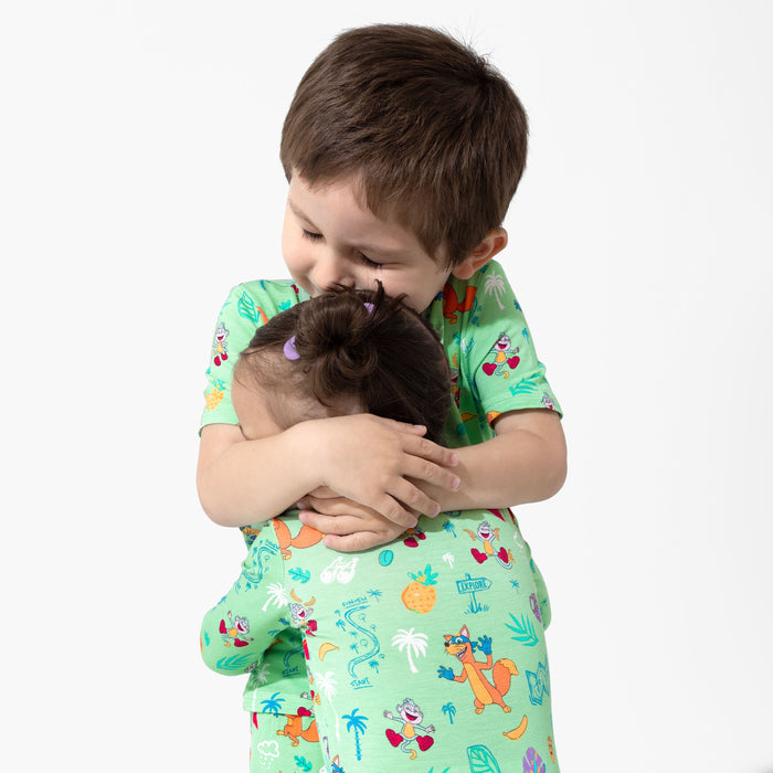 Dora: Boots' Jungle Adventure Bamboo Kids Pajama Short Set