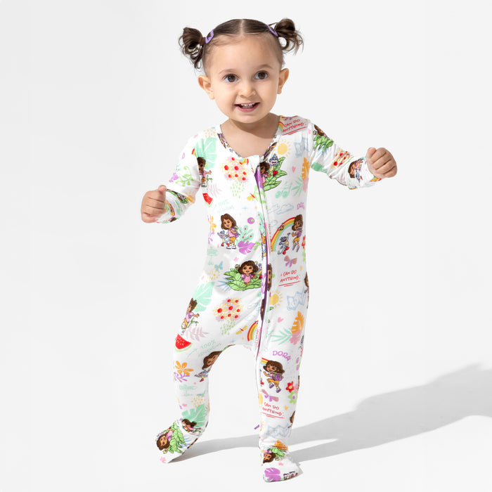 Dora: Tropical Dreams Bamboo Convertible Footie