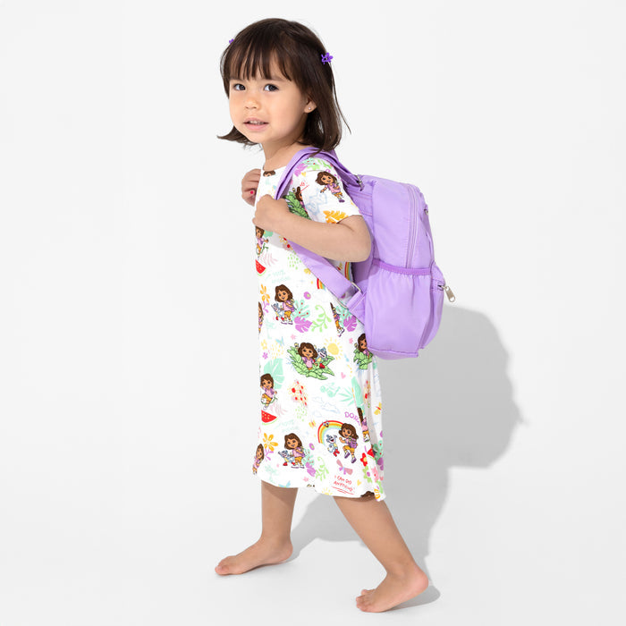 Dora: Tropical Dreams Bamboo Girls' Short Sleeve Dress