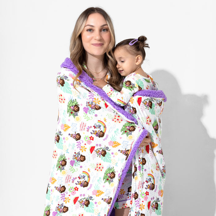 Dora: Tropical Dreams Bamboo Sherpa Blanket