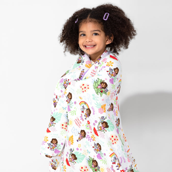 Dora: Tropical Dreams Bamboo Sherpa Blanket