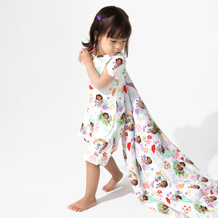 Dora: Tropical Dreams Bamboo Sherpa Blanket