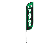 E-Cig Vapor Feather Flag