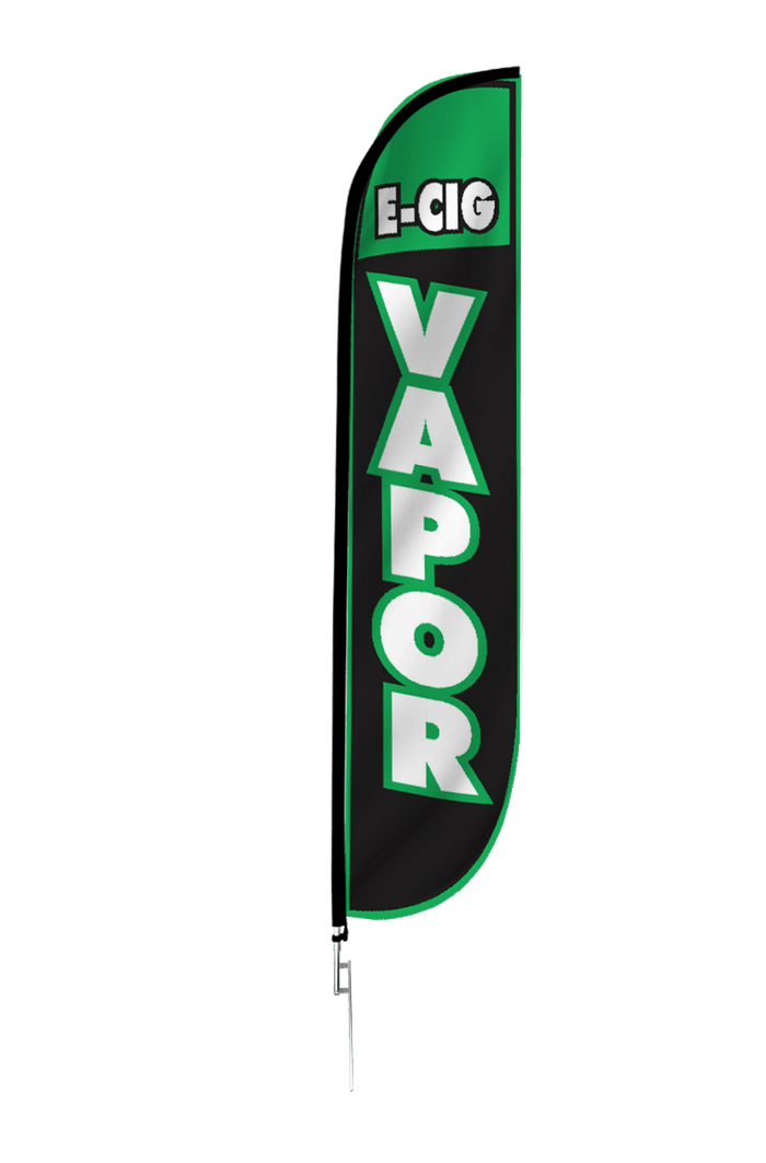 E-Cig Vapor Feather Flag