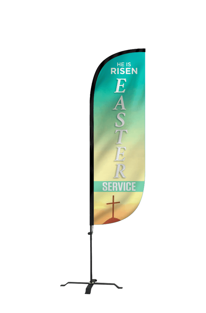 Easter Service Church Feather Flag