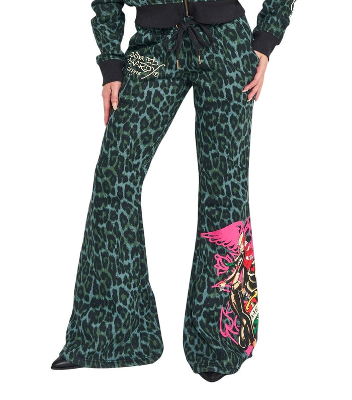 Ed Hardy Anchor Rose Bootcut Sweatpant - EHW8206-7