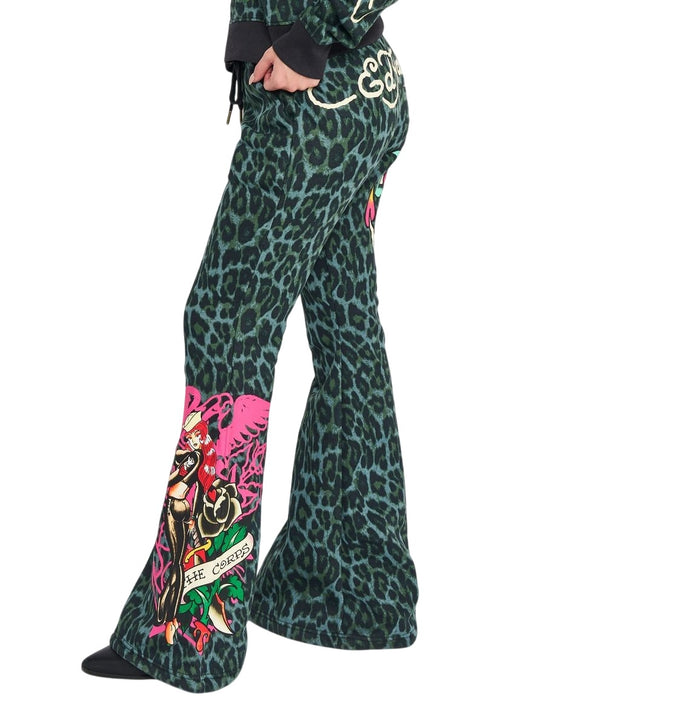 Ed Hardy Anchor Rose Bootcut Sweatpant - EHW8206-7