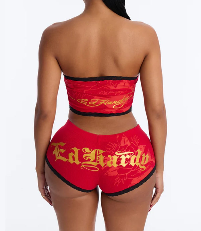 Ed Hardy Born Free Swallows Tube Top - EHW0013-1