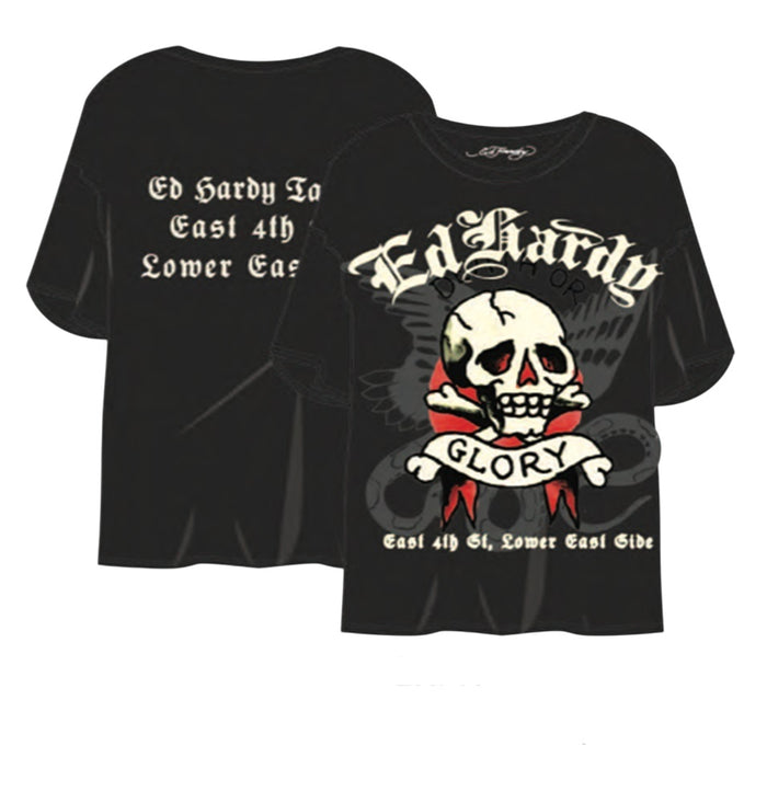 Ed Hardy Death or Glory Skull Tee - EHM1101-23
