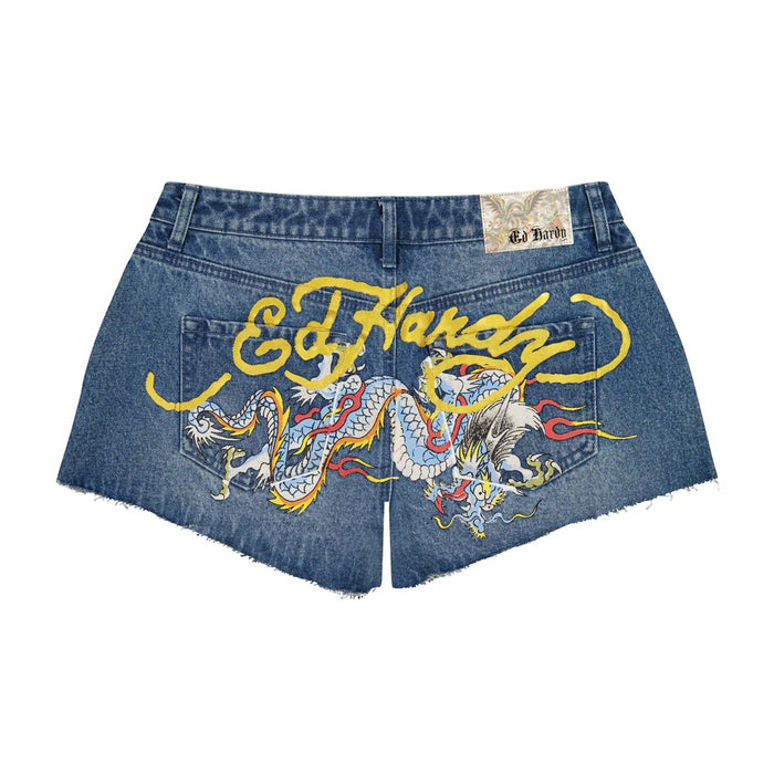 Ed Hardy Dragon Denim Short - WEHD8000-10