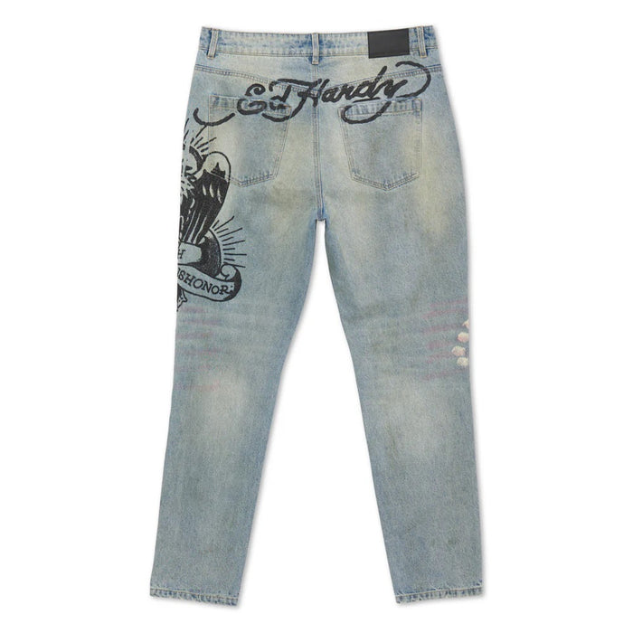 Ed Hardy Eagle Slim Taper Jean - MEHD8301-1