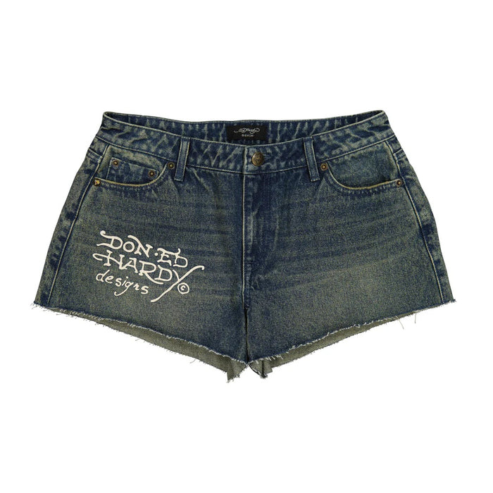 Ed Hardy Heart Dagger Denim Short - WEHD8000-8