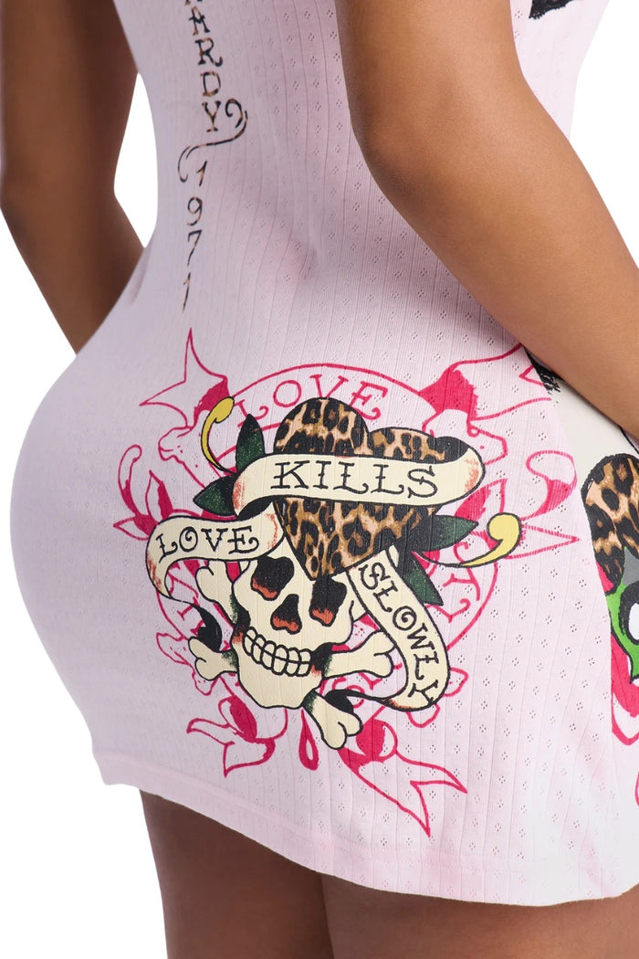 Ed Hardy Love Kills Slowly Lace Nighty Chemise - EHW3003-1