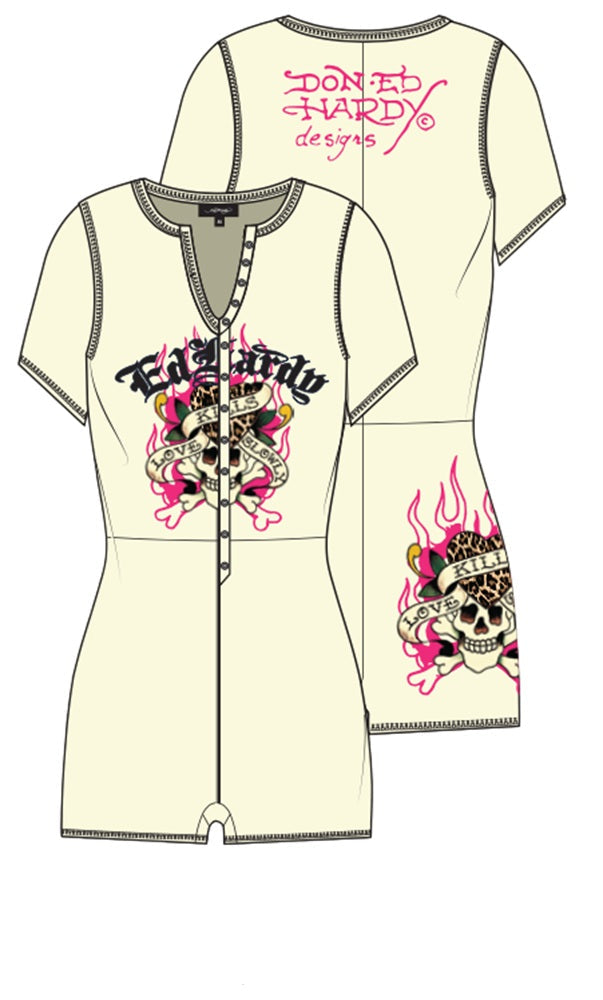 Ed Hardy Love Kills Slowly Short Sleeve Pajama - EHW9005-3FN