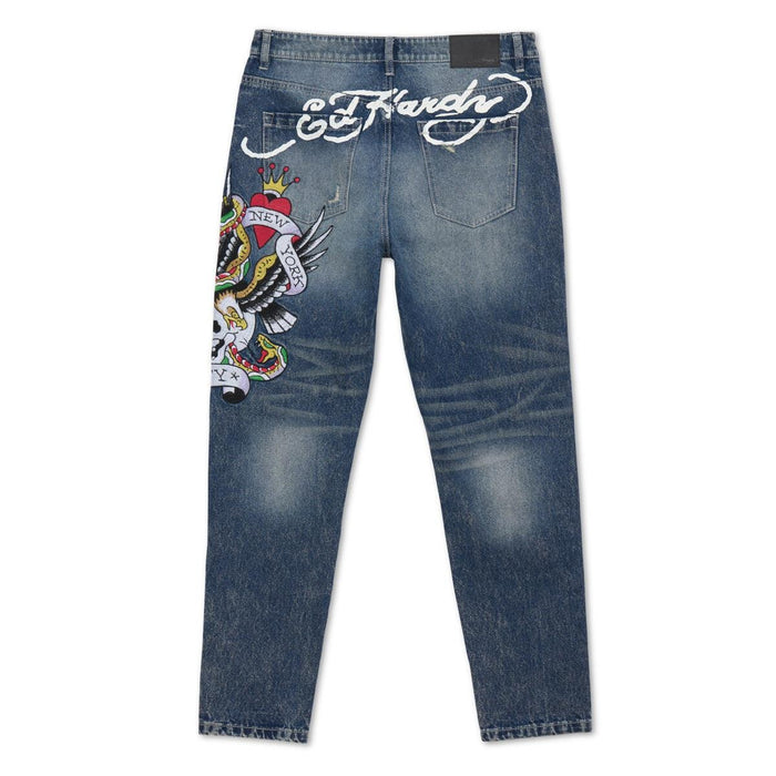 Ed Hardy NYC Eagle Skull Slim Taper Jean - MEHD8301-2